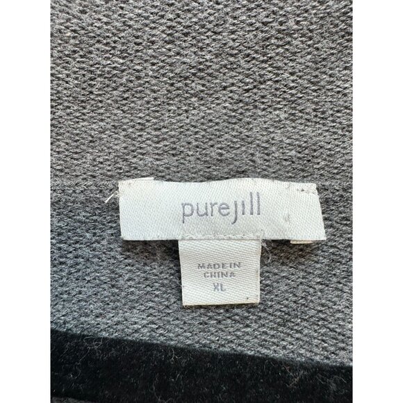Pure Jill Womens Cowl Neck Tunic Sweater XL Gray - Picture 2 of 11